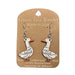 Silly Goose Wood Earrings