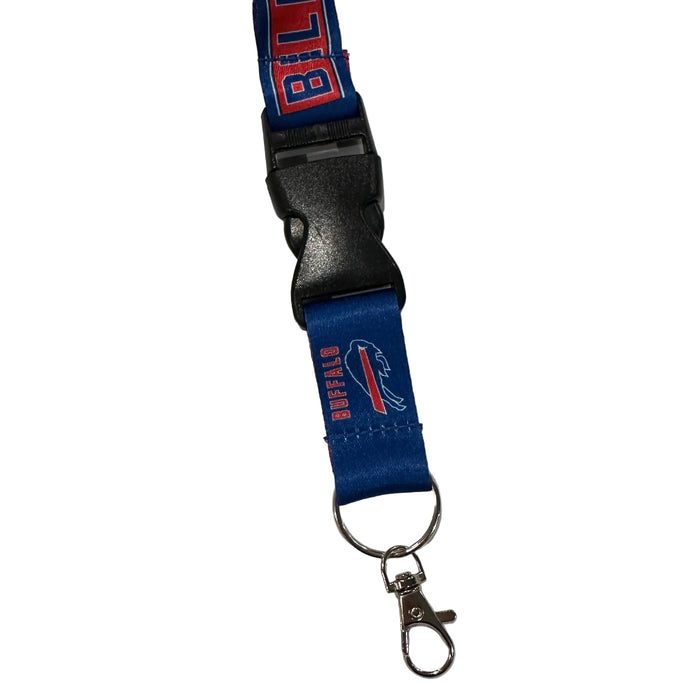 Buffalo Bills Blocked Logo Lanyard w/ Detachable Buckle