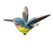 Hummingbird w/ Lime Green Belly Resin Figurine