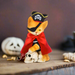 Red Caped Pirate Cat Halloween Figurine