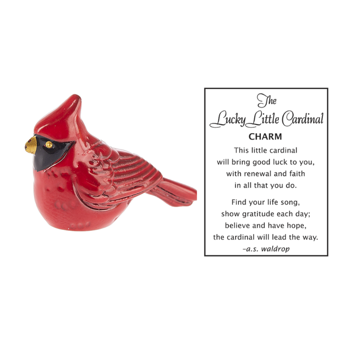 Lucky Little Cardinal Pocket Charm