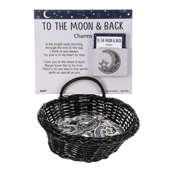 I Love You to the Moon and Back Pocket Charm