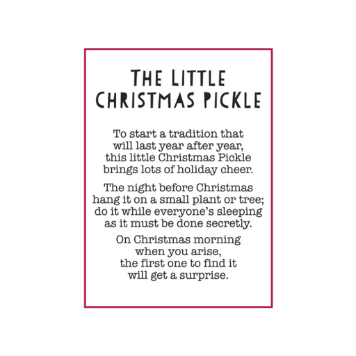 The Christmas Pickle Pocket Charm