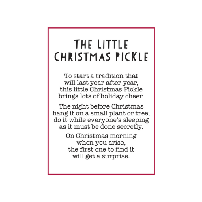 The Christmas Pickle Pocket Charm