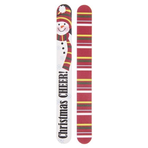 Christmas Cheer Snowman Emery Board Nail File