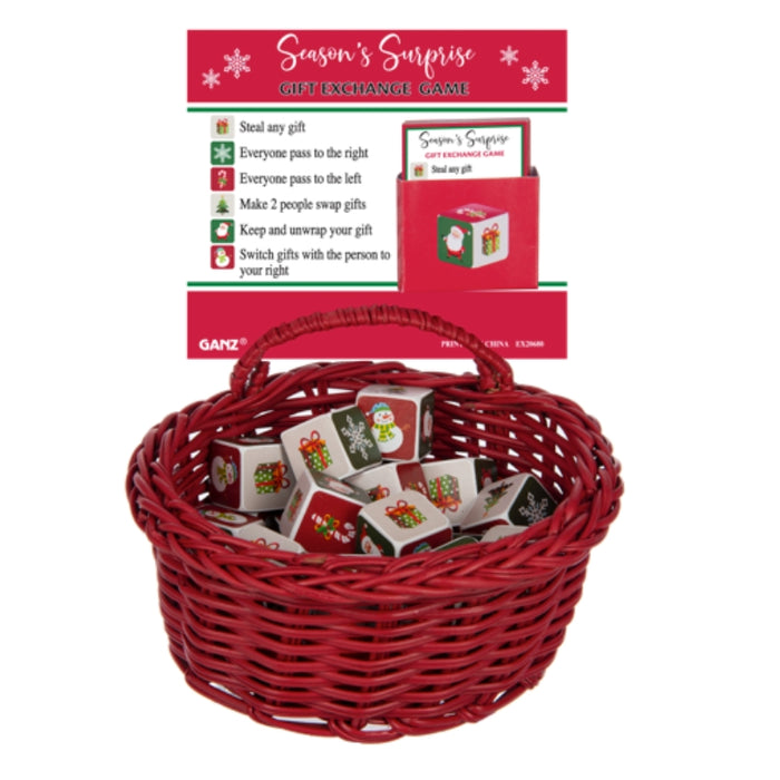 Season's Surprise Gift Exchange Game Pocket Charm