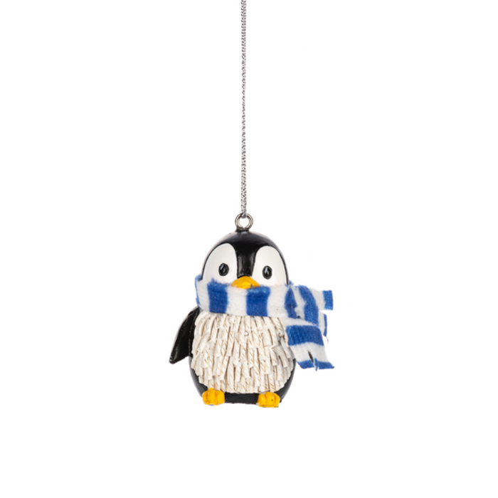 Small Penguin w/ Scarf Ornament