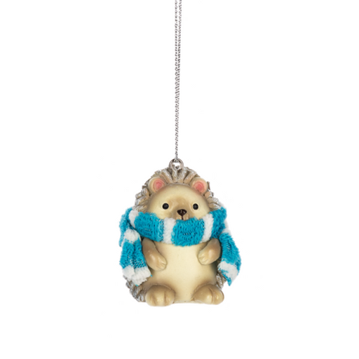 Small Hedgehog w/ Scarf Ornament