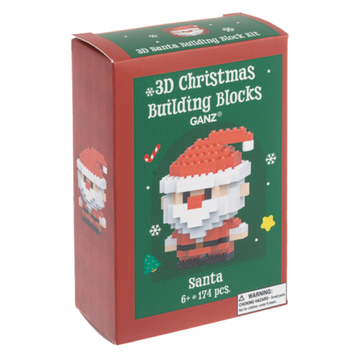 3D Christmas Building Blocks - Santa