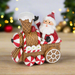 Waffle Cone Train Santa Figurine