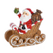 Waffle Cone Sleigh Santa Figurine