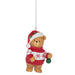 Christmas Bear w/ Santa Hat Ornament