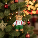 Christmas Bear w/ Candy Cane Ornament