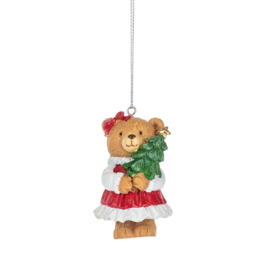 Christmas Bear w/ Tree Ornament