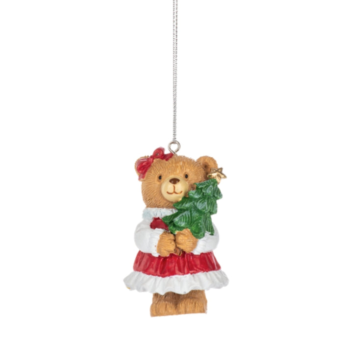 Christmas Bear w/ Tree Ornament