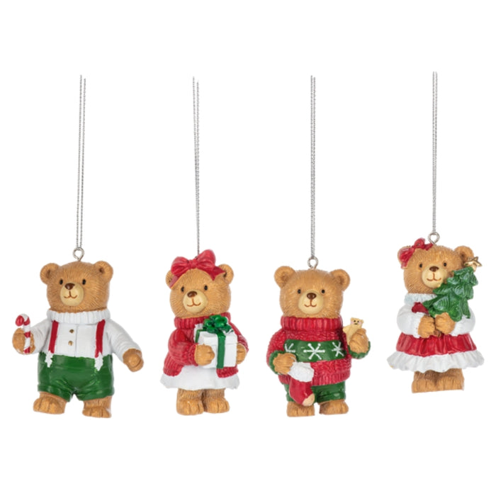 Christmas Bear Ornament - assorted styles shown