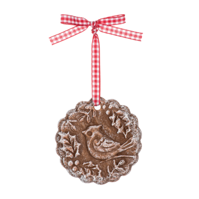 Gingerbread Cookie Ornament - Cardinal