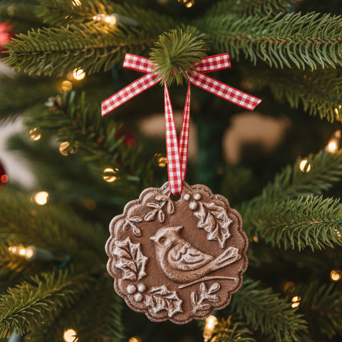 Gingerbread Cookie Ornament - Cardinal