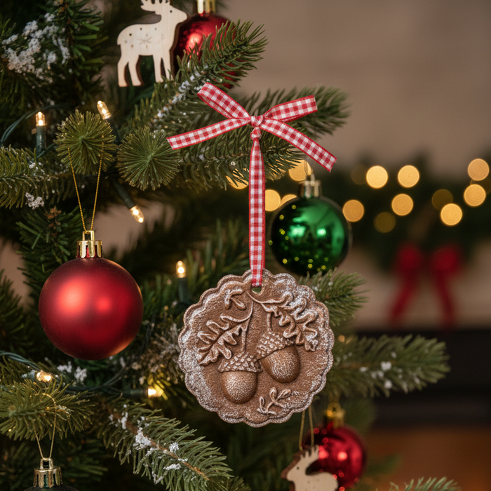 Gingerbread Cookie Ornament - Acorns