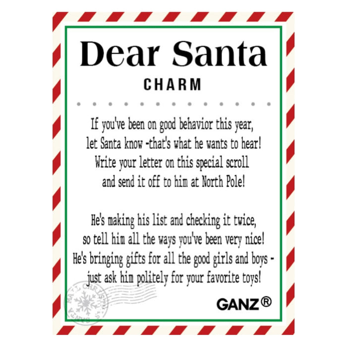 Dear Santa Mailbox Pocket Charm