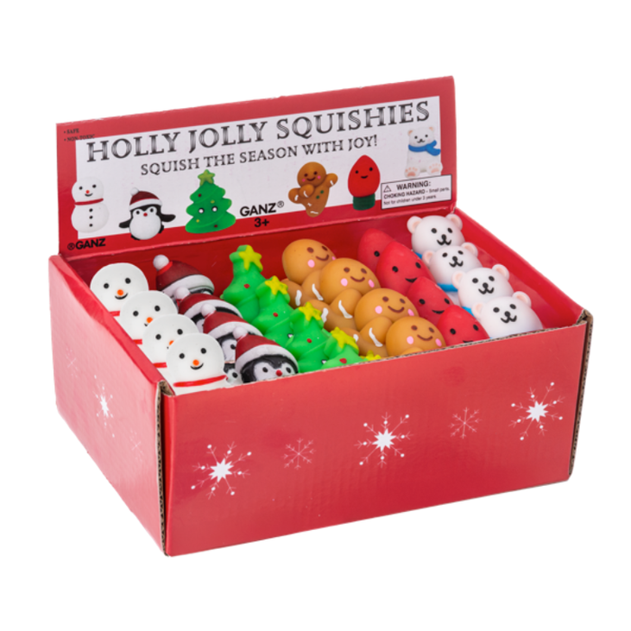 Holly Jolly Mini Squishy - all styles sold individually