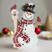 Glitter Snowman w/ Cardinal Figurine