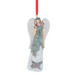 Angel Kissing Cardinal Glitter Ornament