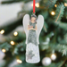 Angel Holding Squirrel Glitter Ornament