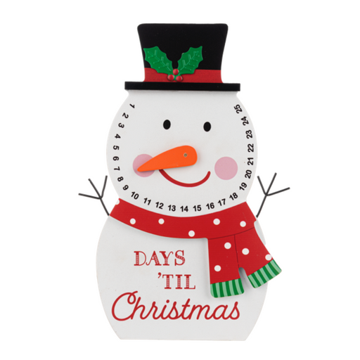 Days 'til Christmas Snowman Countdown