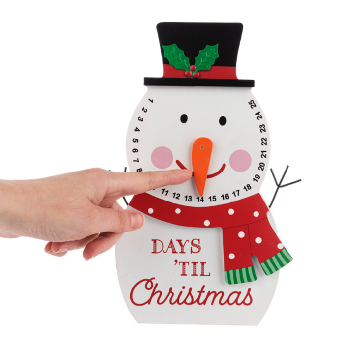 Days 'til Christmas Snowman Countdown