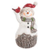 Woody Snowman Santa Hat Polyresin Figurine