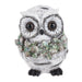 Snowy Owl Pinecone Wreath Figurine