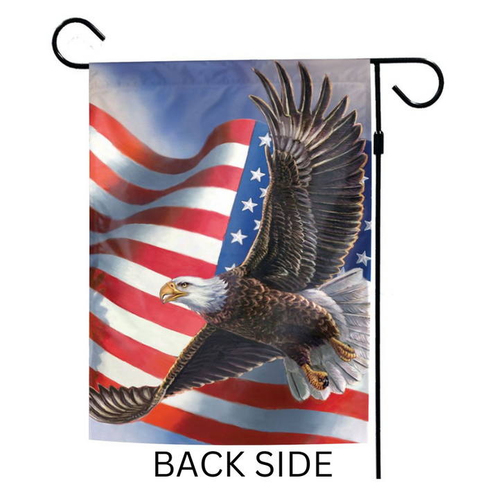 Patriotic Flying Eagle Garden Flag