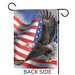 Patriotic Flying Eagle Garden Flag