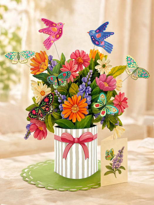 Enchanted Garden Pop-Up Bouquet w/ Note Card