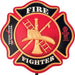 Firefighter Emblem Garden Stake