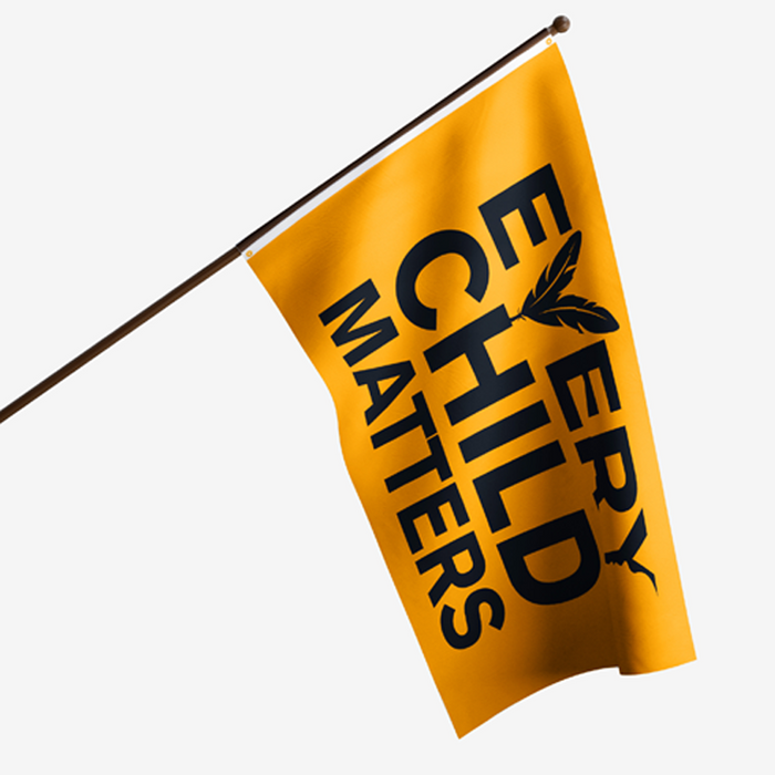 *Pre-Order* Every Child Matters Black Letters Polyester Flag - Made in USA