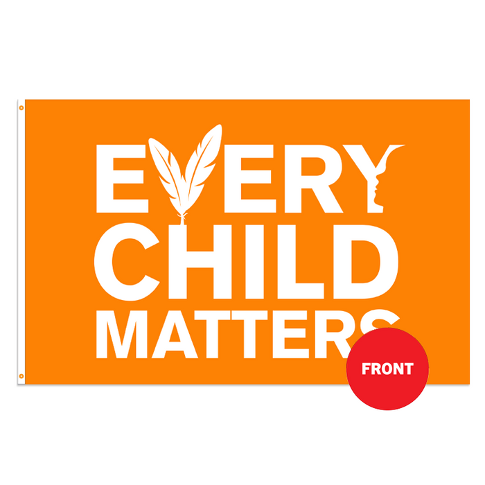 *Pre-Order* Every Child Matters White Letters Polyester Flag - Made in USA