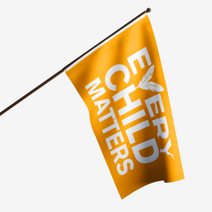 *Pre-Order* Every Child Matters White Letters Polyester Flag - Made in USA