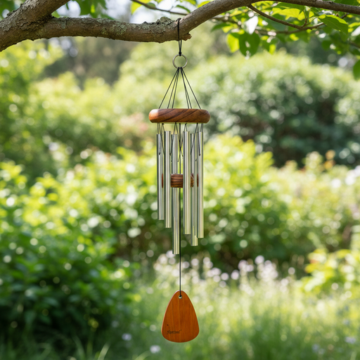 18" Festival Silver Wind Chime (6 Tubes)