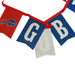 8' Buffalo Bills Party Pennant String Banner - back of pennant showing white back