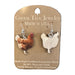 Chicken Wood Earrings