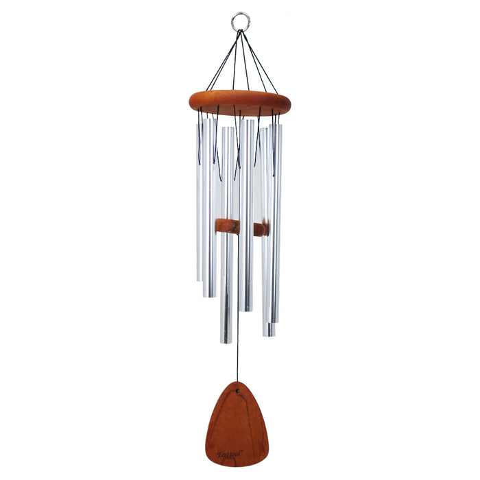 24" Festival Silver Wind Chime (6 Tubes)