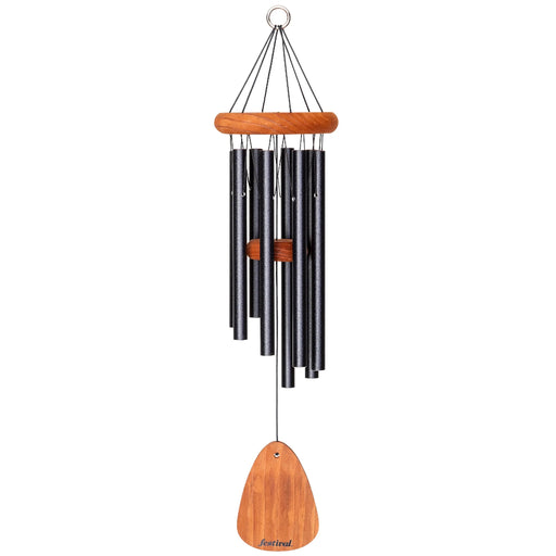 24" Festival Black Wind Chime (8 Tubes)