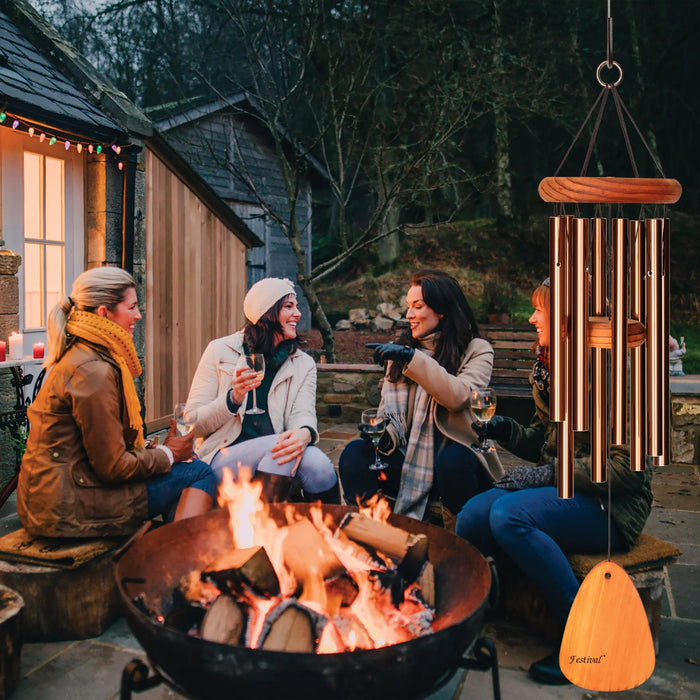 24" Festival Bronze Wind Chime (8 Tubes)