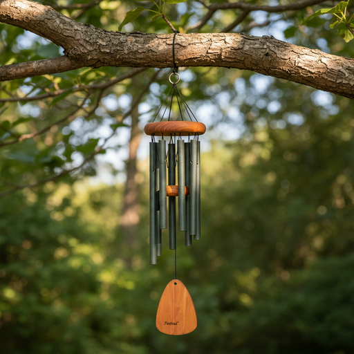 24" Festival Forest Green Wind Chime (8 Tubes)