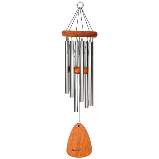 24" Festival Silver Wind Chime (8 Tubes)