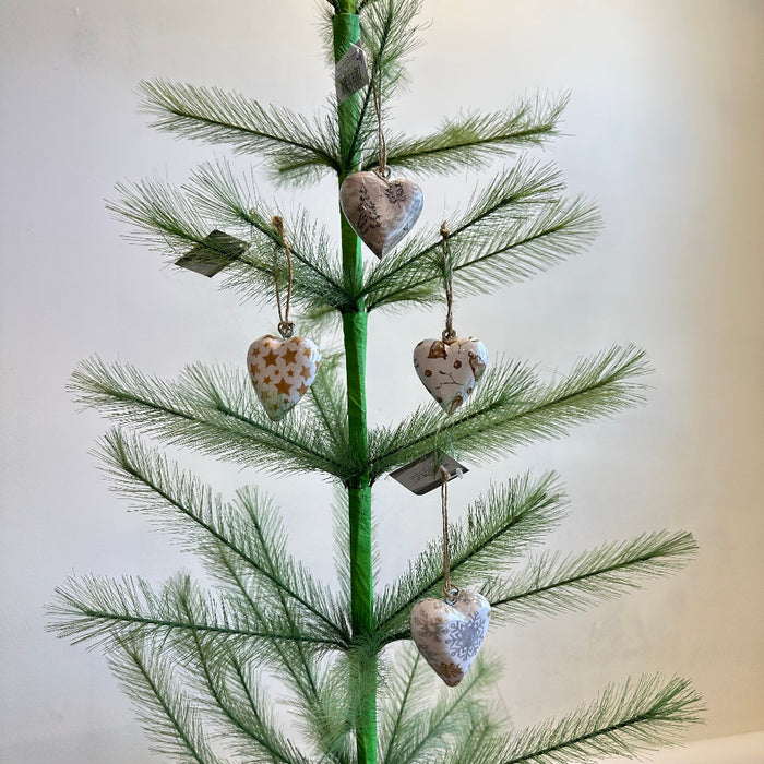 Wrapped Wood Heart Ornament assorted styles sold separately