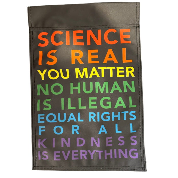 Human Rights Slogan Activism Garden Flag