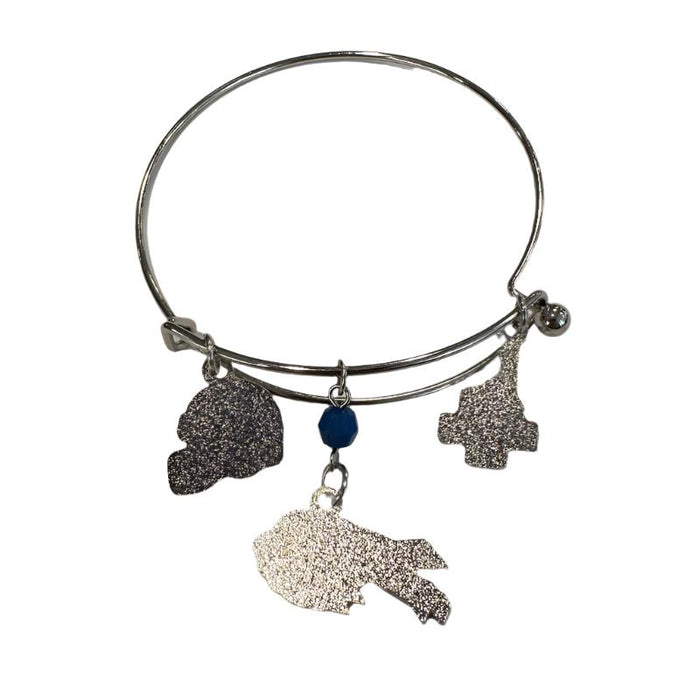 Buffalo Bills Helmet Three Charm Bracelet